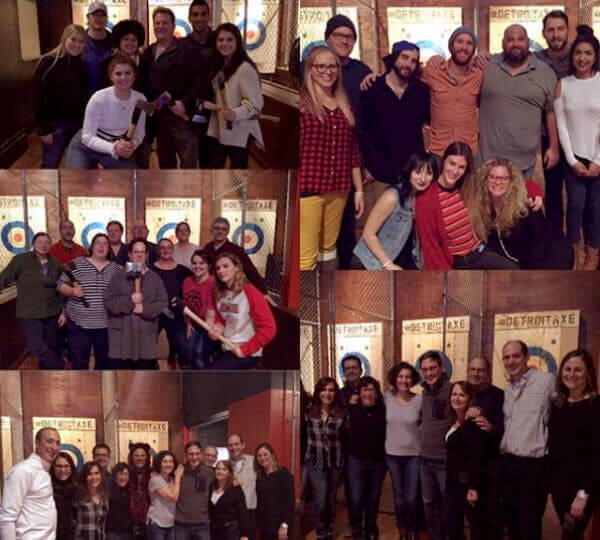 Team Building Corporate Events Ferndale Clinton Township Detroit Axe